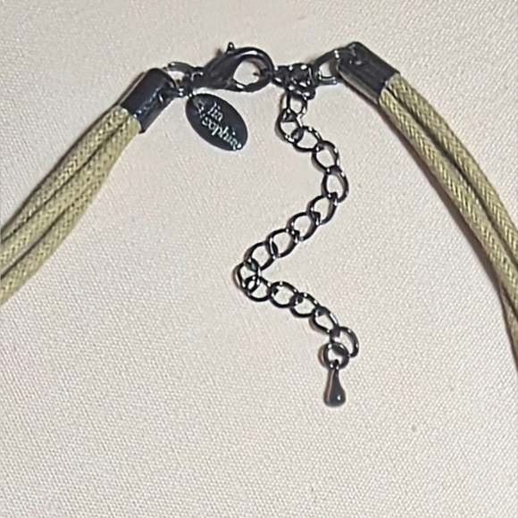 Lia Sophia Necklace "Harvest Moon" Mother of Pearl Pendant Beads - Picture 3 of 4